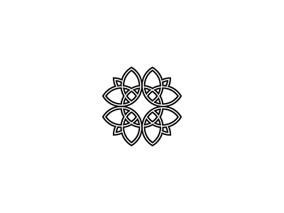 Flowermark concept flower logo mark