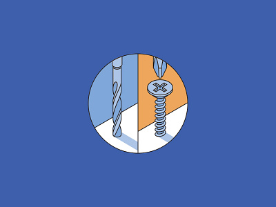 How-to Icon drill icon illustration screw