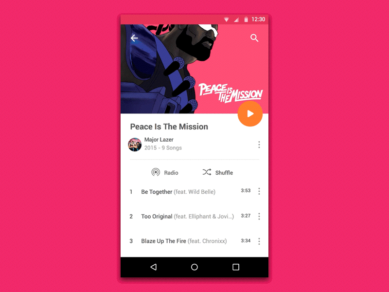 Music Player Screen Transition animation file free freebie resource sketch sketchapp ui user experience user interface ux