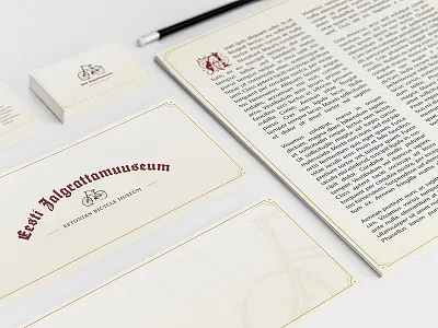Estonian bicycle museum branding cvi identity logo