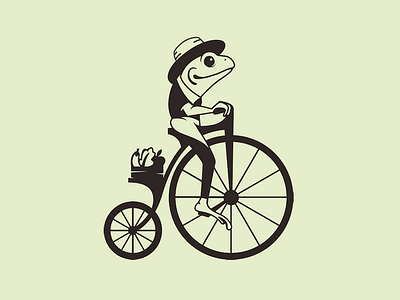 Design by Purpleri frog penny farthing