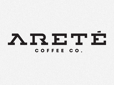 Areté Coffee Logo coffee logo wordmark