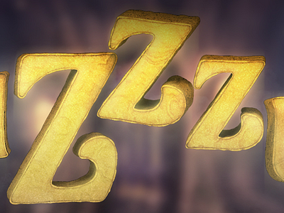 Zzz 3d 3d fonts sleeping texture zzz