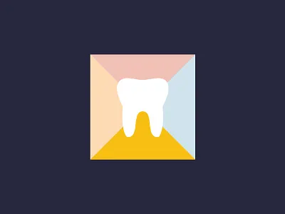 Tooth dentist design identity illustration kids logo