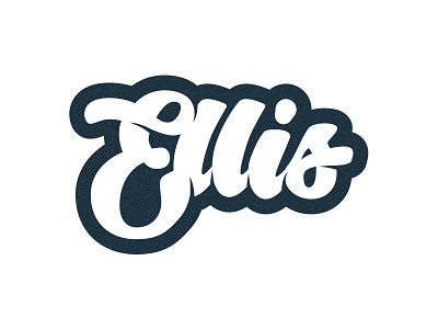 Fatso bubble ellis fat logotype mark name script type word wordmark