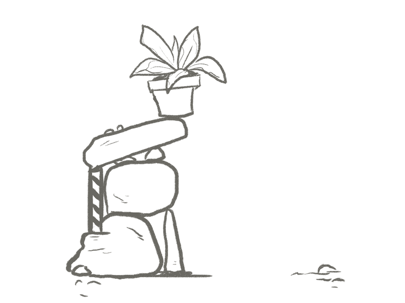 Falling Pot animation gif illustration pot
