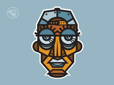 Just A Face face graphic design icon illustration typography urban vector