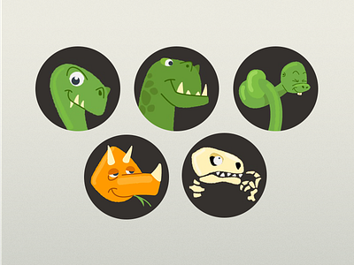 Dinos animal dino dinosaur icons raptor skeleton snake stickers t rex trex