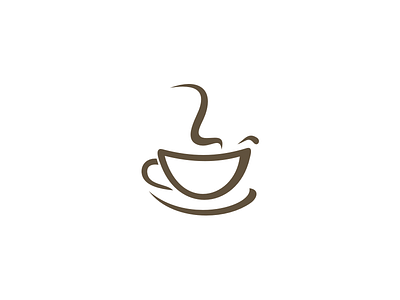 Laugh Coffee bistro break cafe coffee creative cup drink food geek laugh logo restaurant