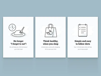 Promo slides app application icon icons illustration ios iphone onboarding promo slides