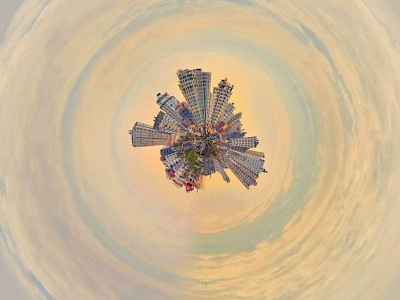Beauty Of Gaza Planet blue circle city photography sky