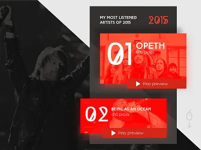 Leaderboard #019 019 daily dark design leaderboard music player red ui