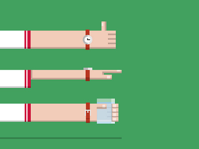 Arms are ok! arm arms clock feedback hand like ok states thumb up thumbs up water
