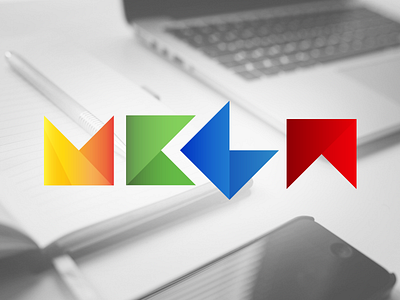 Logo - Mega colors logo mega shadows simple