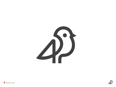 Birdy bird identity logo mark symbol