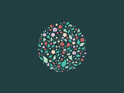 Spring Fever 2d flat flat design flowers illustration line art minimal spring vector