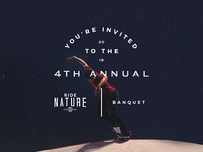 RN Banquet badge banquet invite lockup logo
