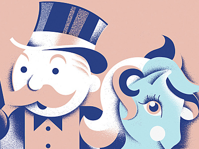 Fast Company (2) editorial illustration fast company hasbro illustration magazine mr. monopoly my little ponies portrait toys