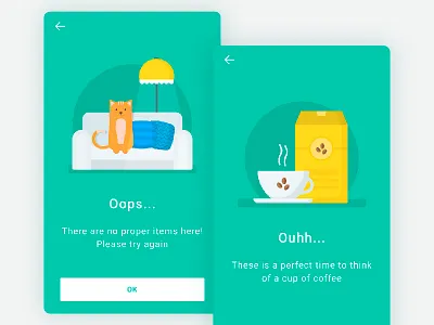 Empty state screens android app empty state empty state screens ios illustration smartphone ui ux