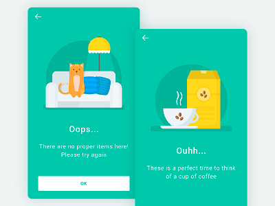 Empty state screens android app empty state empty state screens ios illustration smartphone ui ux