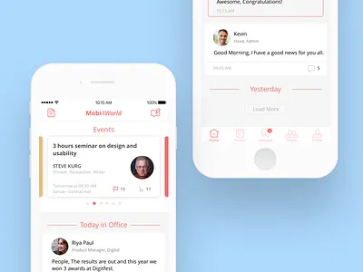 App for corporate activities and engagement corporate freelance mobile app