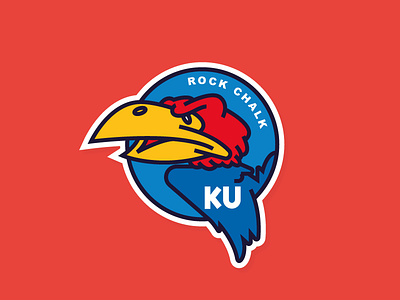 KU basketball jayhawks kansas march madness ncaa sticker