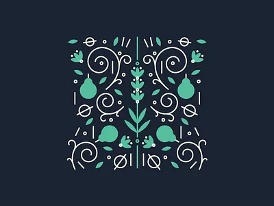 Pear + Lavender jam lavender packaging pattern pear