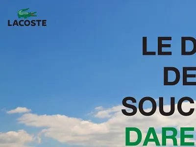 Lacoste - Postcard advertising charity direct mail event event marketing fashion fashion photography lacoste marketing photography print retail