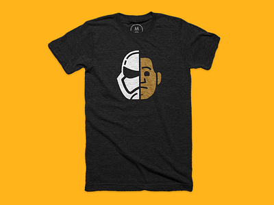 Finn t-shirt available at Cotton Bureau! clothes cotton bureau helmet icon star wars stormtrooper t shirt tee the force awakens traitor tshirt unmasked