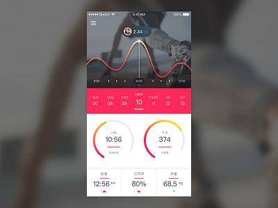 运动app sport ui