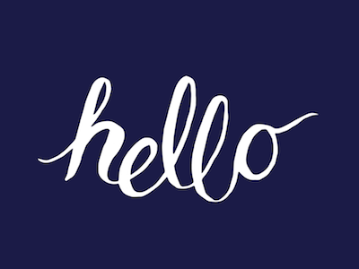 Hello calligraphy design graphic design handlettered handlettering illustration