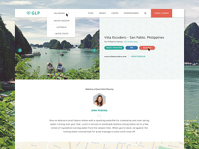 GLP Web App Design travel web design