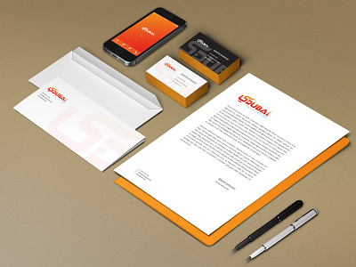 Dubai branding business card corporate identity envolepe letter head stationary