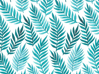 Blue leaves background blue leaf leaves pattern seamless spring watercolor