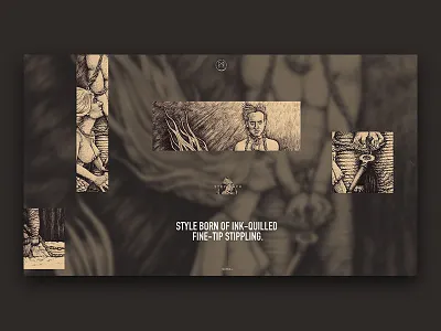 Ronnie Ray Mendez Portfolio bold fine arts illustration minimal portfolio