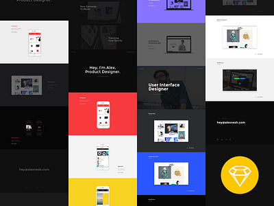 One Page Portfolio Bundle ales nesetril designer portfolio minimal portfolio one page one page portfolio portfolio source simple portfolio simple website