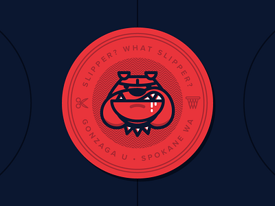 Gonzaga Stickers badge basketball branding college gonzaga illustration march madness ncaa spokane sports sticker