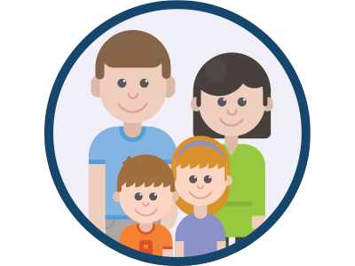 Family 1 characters children family illustration