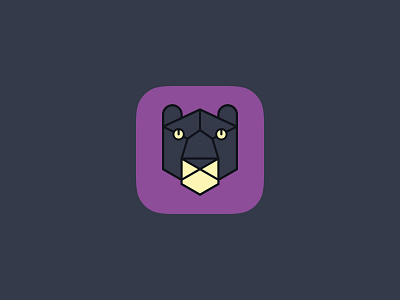 Panther app flat icons jungle king logo mobile panther startup vector