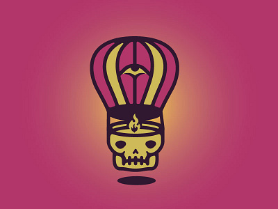 Hot Air balloon evil hot air balloon skull