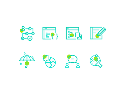 Line Illustrations connection front end ibm icon illustration line ping pong research ui ux visual