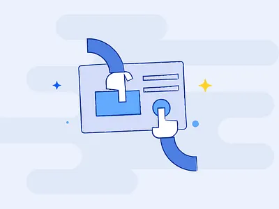 Constructor Illustration blue flat illustration raw rough