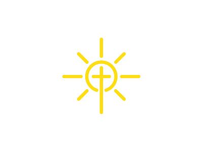 Sonshine Fellowship logo WIP branding christian cross design fellowship icon logo son sun