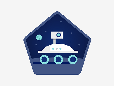 Rover badges icons illustration space
