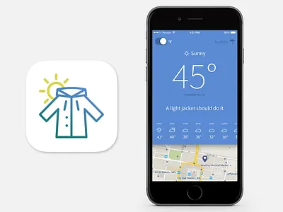 Meet Jacket app iso jacket weather