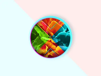 Circular graphic all circle day fob gradient like menue shadows