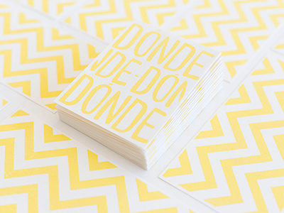 Donde graphic design pattern wedding invitation yellow