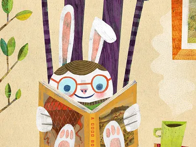A Good Book illustration kids