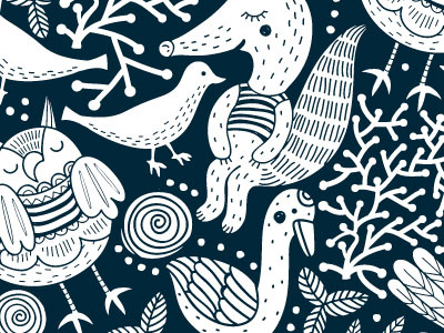 Silhouette Pattern illustration pattern pattern design textile pattern vector