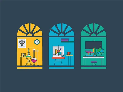 Windows art chemistry colorful globe illustration khanacademy